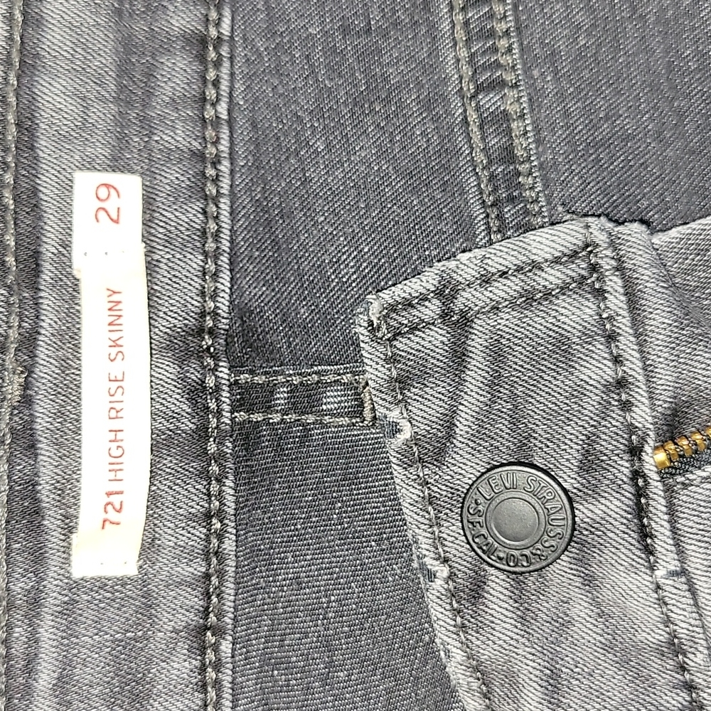 Levi's jeans 721 high rise skinny size 29 - Picture 8 of 11